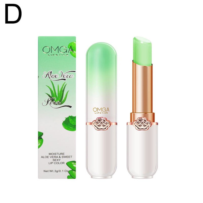Color-changing lip balm, jelly lipstick, moisturizing, waterproof, hydrating cosmetics, temperature-changing peach lipstick, makeup, 3g